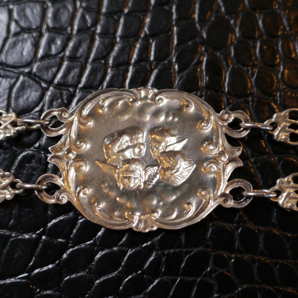 Antique Hallmarked Silver Reynolds Angels Christening Belt, Baptism Belt, Bab… - Picture 6 of 12
